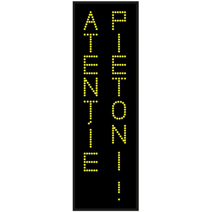 Panou tip VMS cu afisaj LED - Texte - Verticale